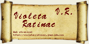 Violeta Ratinac vizit kartica